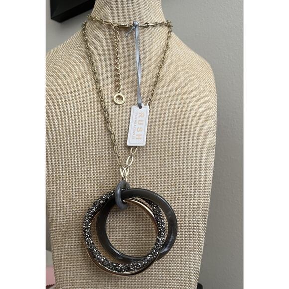 Vintage Rush By Denis And Charles Lucite Necklace. 42" - Picture 11 of 14